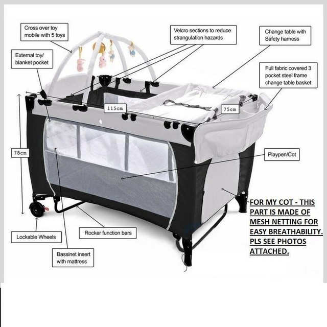 travel cot bassinet insert